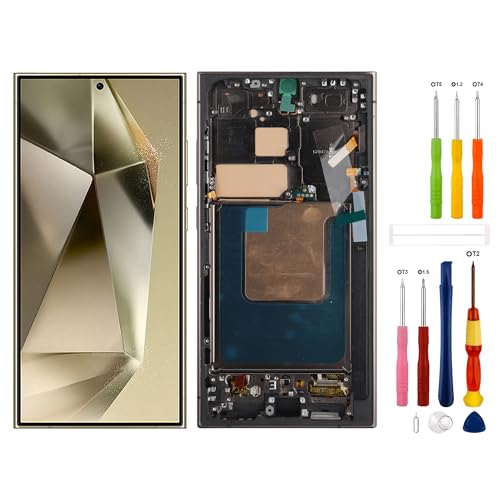 OLED Display, kompatibel mit Samsung Galaxy S24 Ultra S928U ((mit Fingerabdruck)), Touchscreen-Digitizer mit Reparaturwerkzeugen von SwarKing