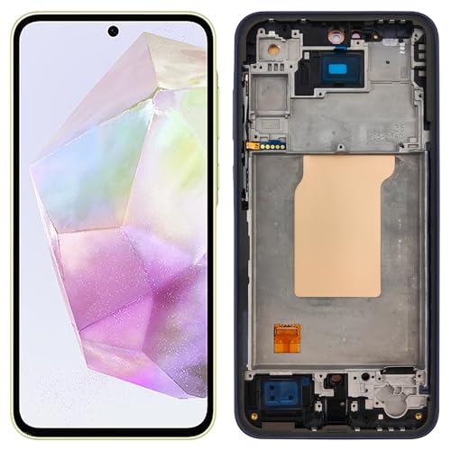 SwarKing AMOLED Display Ersatz kompatibel mit für Samsung A35 SM-A356B (Schwarz mit Rahmen) LCD Display Touch Screen Digitizer Montage mit Reparaturwerkzeug-6.8inch von SwarKing