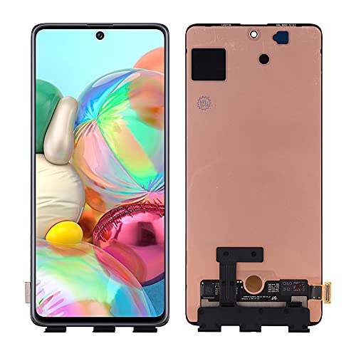 SwarKing OLED kompatibel mit Samsung Galaxy A71 LCD Display Touch Screen Digitizer (Schwarz ohne Rahmen) Ersatzteile mit kostenlosen Werkzeugen von SwarKing