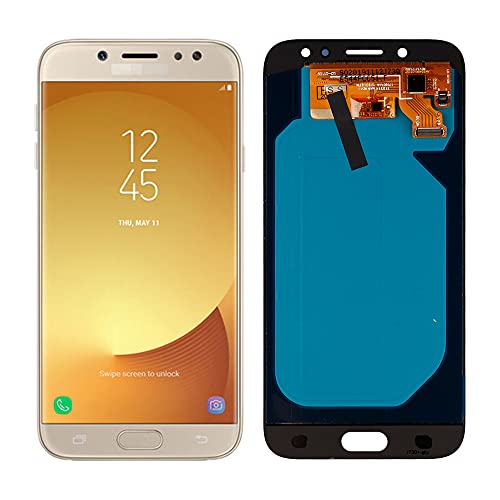 SwarKing OLED kompatibel mit Samsung Galaxy J7 Pro & J7 (2017) SM-J730 LCD Display Touch Screen Digitizer (Gold ohne Rahmen) Ersatzteile mit kostenlosen Werkzeugen von SwarKing