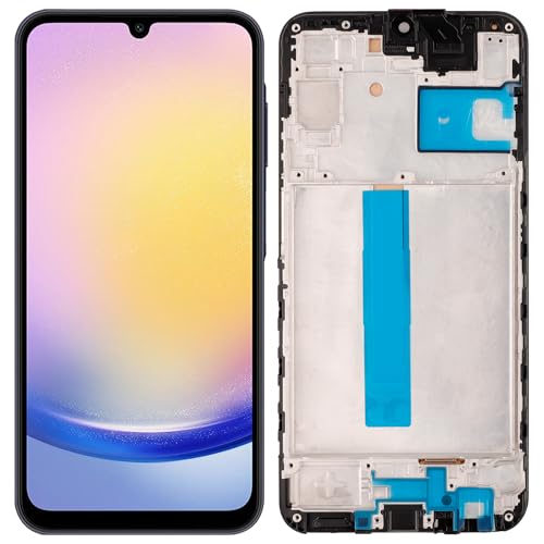 SwarKing TFT Display Ersatz kompatibel mit für Samsung Galaxy A25 SM-A256E SM-A256B SM-A256U (Schwarz mit Rahmen) LCD Display Touch Screen Digitizer Montage mit Reparaturwerkzeug-6.67inch von SwarKing