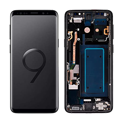 SwarKing 【Keine Fingerprint】 TFT kompatibel mit Samsung Galaxy S9 LCD Touch Screen Digitizer (Schwarz mit Rahmen) Ersatzteile mit kostenlosen Werkzeugen von SwarKing