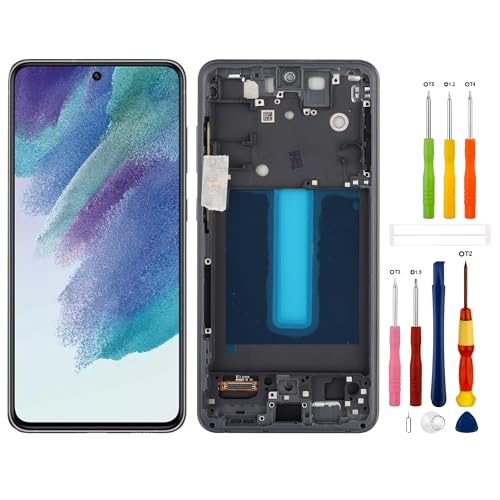TFT-Digitaldisplay Ersatz kompatibel mit Samsung Galaxy S21 FE G990U G990U1 G990B (kein Fingerabdruck) LCD-Display Touchscreen Digitizer Montage mit Reparaturwerkzeugen - 16,3 cm (6,4 Zoll) von SwarKing