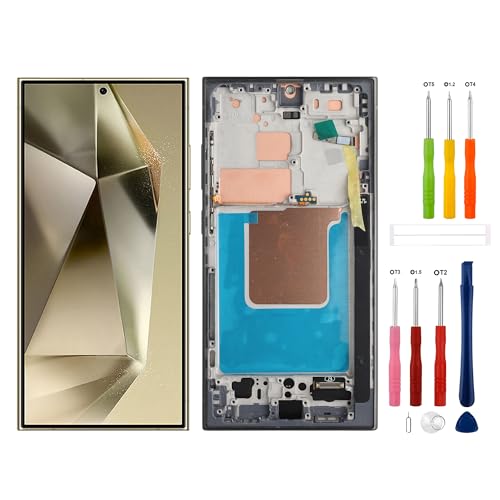 TFT-Digitaldisplay Ersatz kompatibel mit Samsung Galaxy S24 Ultra SM-S928B SM-S928U SM-S928A (kein Fingerabdruck) LCD-Display Touchscreen Digitizer Montage mit Reparaturwerkzeugen - 17,3 cm (6,8 Zoll) von SwarKing