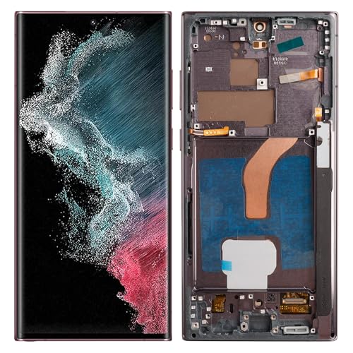 US-Version: TFT-Ersatz kompatibel mit Samsung Galaxy S22 Ultra G908a S908u S908w (kein Fingerabdruck) LCD-Display, Touchscreen-Digitizer mit Reparaturwerkzeugen, 17,3 cm (6,8 Zoll) von SwarKing