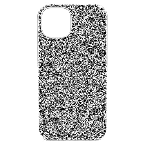 Swarovski High Smartphone-Schutzhülle für Das iPhone 14, Silberfarbene Handyhülle mit Strahlenden Swarovski Kristallen von Swarovski