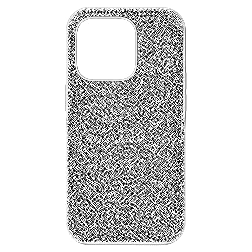 Swarovski High Smartphone-Schutzhülle für Das iPhone 14 Pro Max, Silberfarbene Handyhülle mit Strahlenden Swarovski Kristallen von Swarovski