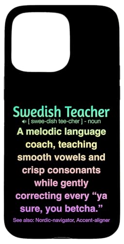 Schwedischlehrer Hülle für iPhone 15 Pro Max von Swedish Teacher Gifts & apparels