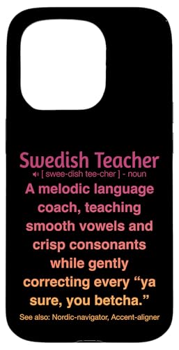 Schwedischlehrer Hülle für iPhone 15 Pro Schwedischlehrer Hülle für iPhone 15 Pro von Swedish Teacher Gifts & apparels