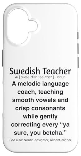Schwedischlehrer Hülle für iPhone 16 von Swedish Teacher Gifts & apparels