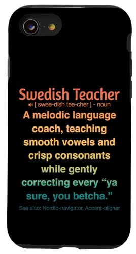 Schwedischlehrer Hülle für iPhone SE (2020) / 7 / 8 von Swedish Teacher Gifts & apparels