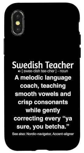 Schwedischlehrer Hülle für iPhone X/XS Schwedischlehrer Hülle für iPhone X/XS von Swedish Teacher Gifts & apparels