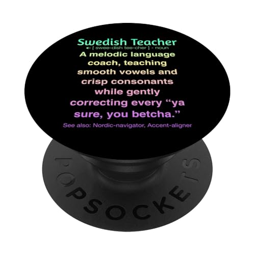 Schwedischlehrer PopSockets Klebender PopGrip Schwedischlehrer PopSockets Klebender PopGrip von Swedish Teacher Gifts & apparels