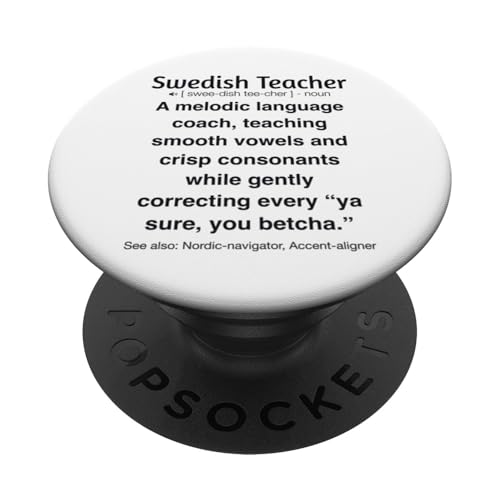 Schwedischlehrer PopSockets Klebender PopGrip von Swedish Teacher Gifts & apparels
