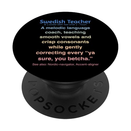 Schwedischlehrer PopSockets Klebender PopGrip Schwedischlehrer PopSockets Klebender PopGrip von Swedish Teacher Gifts & apparels