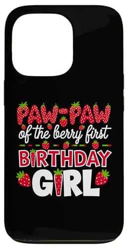 Paw Paw of the Berry Erster Geburtstag für Mädchen, Erdbeeropa Hülle für iPhone 13 Pro von Sweet Berry Strawberry First Birthday Girl Apparel