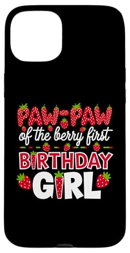 Paw Paw of the Berry Erster Geburtstag für Mädchen, Erdbeeropa Hülle für iPhone 15 Plus Paw Paw of the Berry Erster Geburtstag für Mädchen, Erdbeeropa Hülle für iPhone 15 Plus von Sweet Berry Strawberry First Birthday Girl Apparel