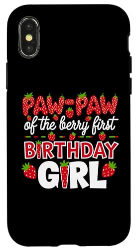 Paw Paw of the Berry Erster Geburtstag für Mädchen, Erdbeeropa Hülle für iPhone X/XS Paw Paw of the Berry Erster Geburtstag für Mädchen, Erdbeeropa Hülle für iPhone X/XS von Sweet Berry Strawberry First Birthday Girl Apparel