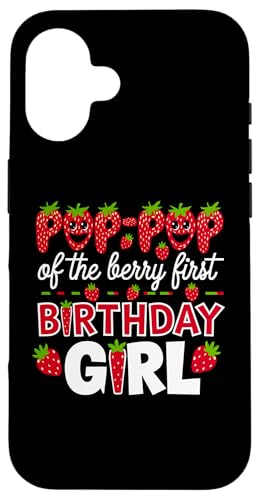 Pop Pop of the Berry Erstes Geburtstagskind, Erdbeeropa Hülle für iPhone 16 Pop Pop of the Berry Erstes Geburtstagskind, Erdbeeropa Hülle für iPhone 16 von Sweet Berry Strawberry First Birthday Girl Apparel