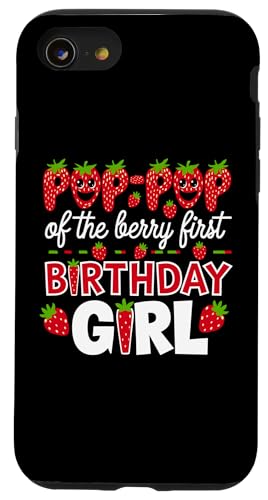 Pop Pop of the Berry Erstes Geburtstagskind, Erdbeeropa Hülle für iPhone SE (2020) / 7 / 8 von Sweet Berry Strawberry First Birthday Girl Apparel
