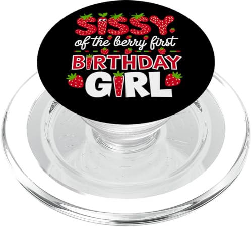 Sissy of the Berry Mädchen zum ersten Geburtstag Strawberry Sister Sis PopSockets PopGrip für MagSafe Sissy of the Berry Mädchen zum ersten Geburtstag Strawberry Sister Sis PopSockets PopGrip für MagSafe von Sweet Berry Strawberry First Birthday Girl Apparel