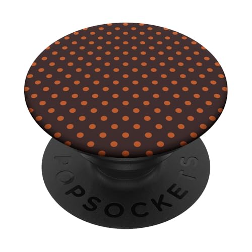Süß, Orange und Braun, gepunktetes Muster PopSockets Klebender PopGrip Süß, Orange und Braun, gepunktetes Muster PopSockets Klebender PopGrip von Sweet Polka Dot Designs