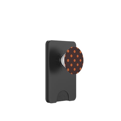 Süß, Orange und Braun, gepunktetes Muster PopSockets PopWallet für MagSafe Süß, Orange und Braun, gepunktetes Muster PopSockets PopWallet für MagSafe von Sweet Polka Dot Designs
