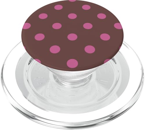 Süß, rosa und braun, gepunktet PopSockets PopGrip für MagSafe Süß, rosa und braun, gepunktet PopSockets PopGrip für MagSafe von Sweet Polka Dot Designs