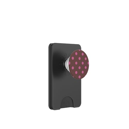 Süß, rosa und braun, gepunktet PopSockets PopWallet für MagSafe Süß, rosa und braun, gepunktet PopSockets PopWallet für MagSafe von Sweet Polka Dot Designs