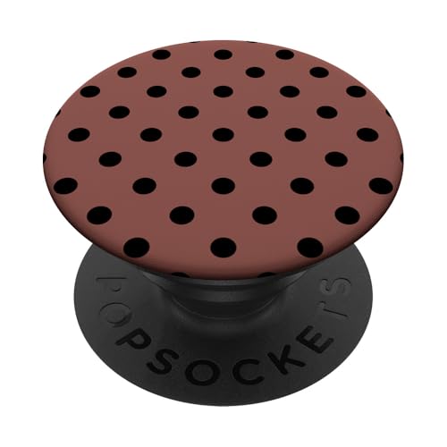 Süß, schwarz und braun, gepunktet PopSockets Klebender PopGrip Süß, schwarz und braun, gepunktet PopSockets Klebender PopGrip von Sweet Polka Dot Designs