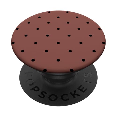 Süß, schwarz und braun, gepunktet PopSockets Klebender PopGrip Süß, schwarz und braun, gepunktet PopSockets Klebender PopGrip von Sweet Polka Dot Designs