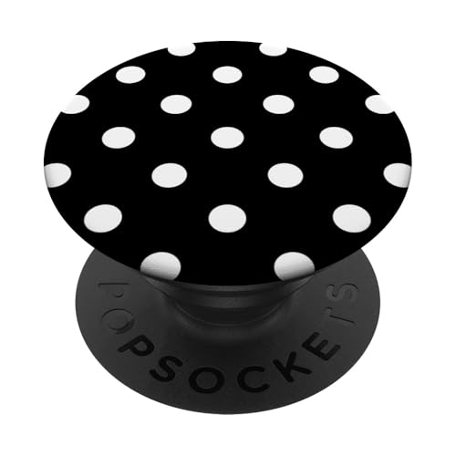 Süß, schwarz und weiß, gepunktet PopSockets Klebender PopGrip Süß, schwarz und weiß, gepunktet PopSockets Klebender PopGrip von Sweet Polka Dot Designs