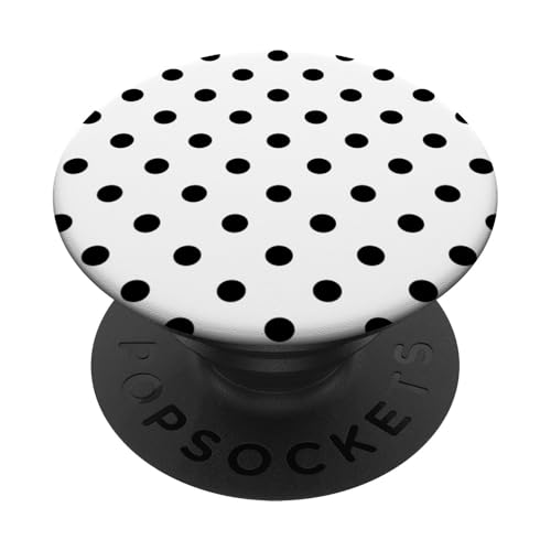 Süß, schwarz und weiß, gepunktet PopSockets Klebender PopGrip Süß, schwarz und weiß, gepunktet PopSockets Klebender PopGrip von Sweet Polka Dot Designs