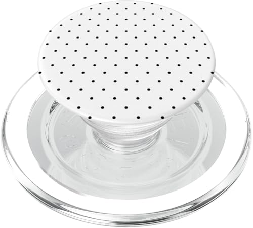 Süß, schwarz und weiß, gepunktet PopSockets PopGrip für MagSafe von Sweet Polka Dot Designs