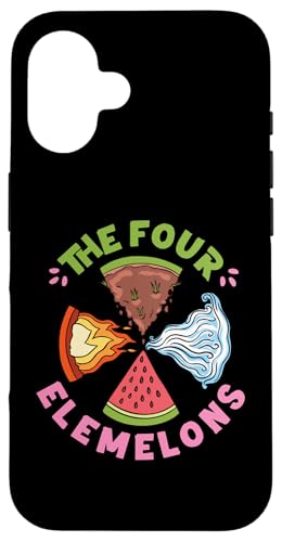 Die vier Elemelonen Wassermelone Hülle für iPhone 16 von Sweet Watermelon Designs For Summer And Beach