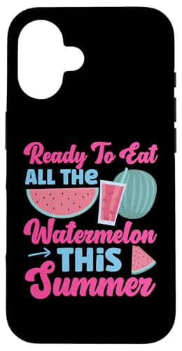 Fertig zum Verzehr der ganzen Wassermelone in diesem Sommer Hülle für iPhone 16 Fertig zum Verzehr der ganzen Wassermelone in diesem Sommer Hülle für iPhone 16 von Sweet Watermelon Designs For Summer And Beach