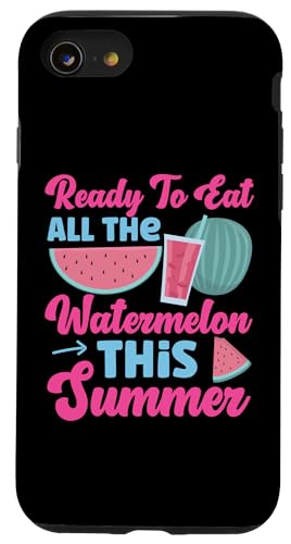 Fertig zum Verzehr der ganzen Wassermelone in diesem Sommer Hülle für iPhone SE (2020) / 7 / 8 von Sweet Watermelon Designs For Summer And Beach