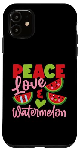 Frieden, Liebe und Wassermelone Hülle für iPhone 11 Frieden, Liebe und Wassermelone Hülle für iPhone 11 von Sweet Watermelon Designs For Summer And Beach