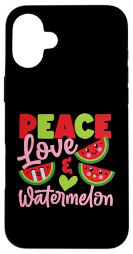 Frieden, Liebe und Wassermelone Hülle für iPhone 16 Plus Frieden, Liebe und Wassermelone Hülle für iPhone 16 Plus von Sweet Watermelon Designs For Summer And Beach