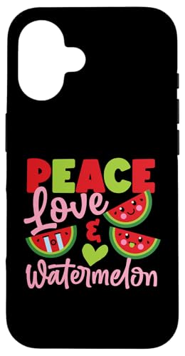 Frieden, Liebe und Wassermelone Hülle für iPhone 16 Frieden, Liebe und Wassermelone Hülle für iPhone 16 von Sweet Watermelon Designs For Summer And Beach