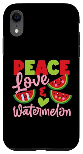 Frieden, Liebe und Wassermelone Hülle für iPhone XR Frieden, Liebe und Wassermelone Hülle für iPhone XR von Sweet Watermelon Designs For Summer And Beach