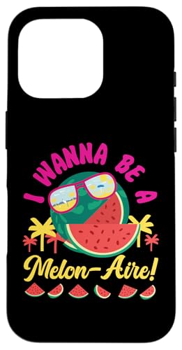 I Wanna Be A Melon-Aire! Wassermelone Hülle für iPhone 16 Pro I Wanna Be A Melon-Aire! Wassermelone Hülle für iPhone 16 Pro von Sweet Watermelon Designs For Summer And Beach