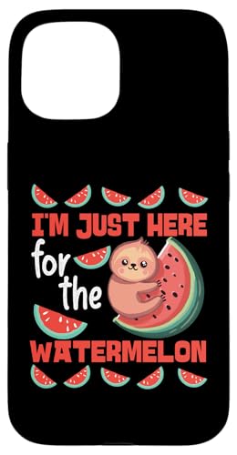 Ich bin nur wegen der Wassermelone hier Hülle für iPhone 15 Ich bin nur wegen der Wassermelone hier Hülle für iPhone 15 von Sweet Watermelon Designs For Summer And Beach