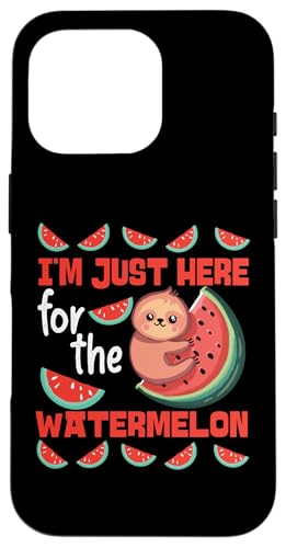 Ich bin nur wegen der Wassermelone hier Hülle für iPhone 16 Pro von Sweet Watermelon Designs For Summer And Beach