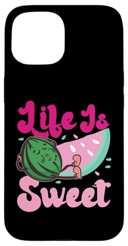 Life Is Sweet Wassermelone Hülle für iPhone 15 Life Is Sweet Wassermelone Hülle für iPhone 15 von Sweet Watermelon Designs For Summer And Beach