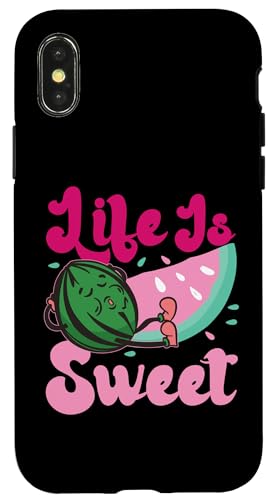 Life Is Sweet Wassermelone Hülle für iPhone X/XS Life Is Sweet Wassermelone Hülle für iPhone X/XS von Sweet Watermelon Designs For Summer And Beach