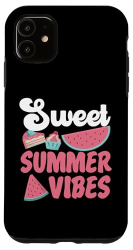 Sweet Summer Vibes Wassermelone Hülle für iPhone 11 von Sweet Watermelon Designs For Summer And Beach