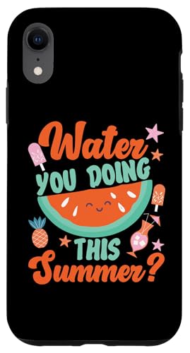 Wasser trinkst du diesen Sommer? Wassermelone Hülle für iPhone XR von Sweet Watermelon Designs For Summer And Beach