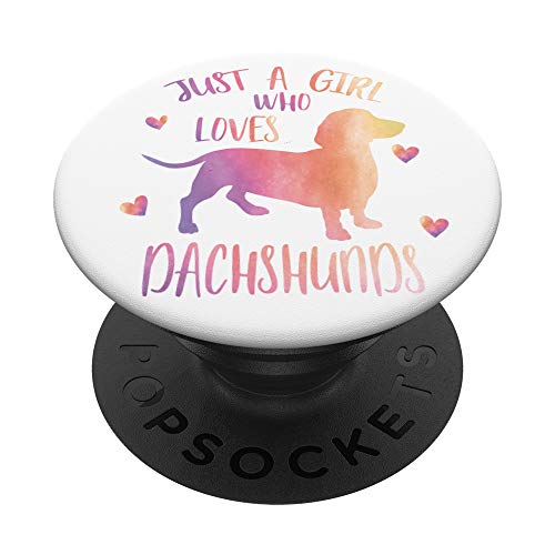 Nur ein Mädchen, das Dackel liebt PopSockets mit austauschbarem PopGrip von SweetClassy TS Designs