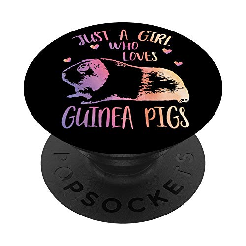 Nur ein Mädchen, das Meerschweinchen Geschenk liebt - PopSockets Ausziehbarer Sockel und Griff für Smartphones und Tablets von SweetClassy TS Designs